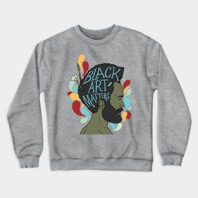 Black Art Matters BHM Crewneck Sweatshirt by Thomcat23